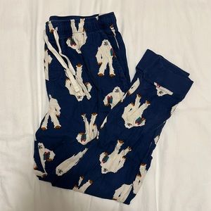 Old navy yeti pajama pants